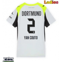 Borussia Dortmund Yan Couto #2 Replica Away Shirt Ladies 2025-26 Short Sleeve